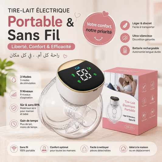 Tire-Lait Électrique Portable Sans Fil